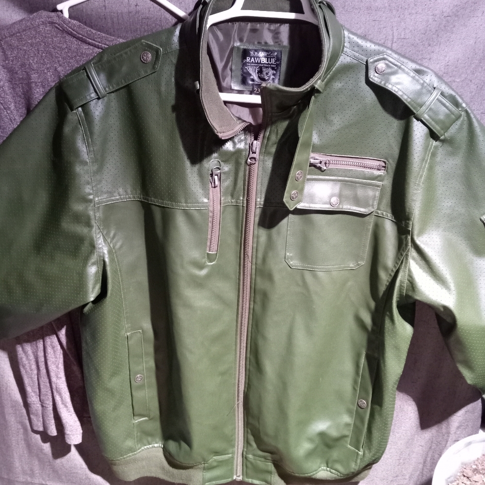 Rawblue faux leather jacket